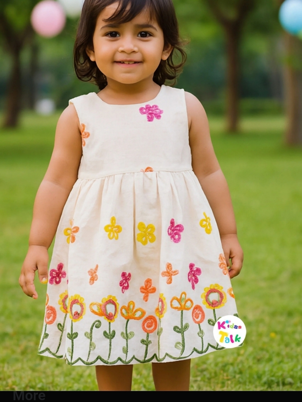 Summer Dress Samantha Says  girl puffy size 12M pretty flowers in time …